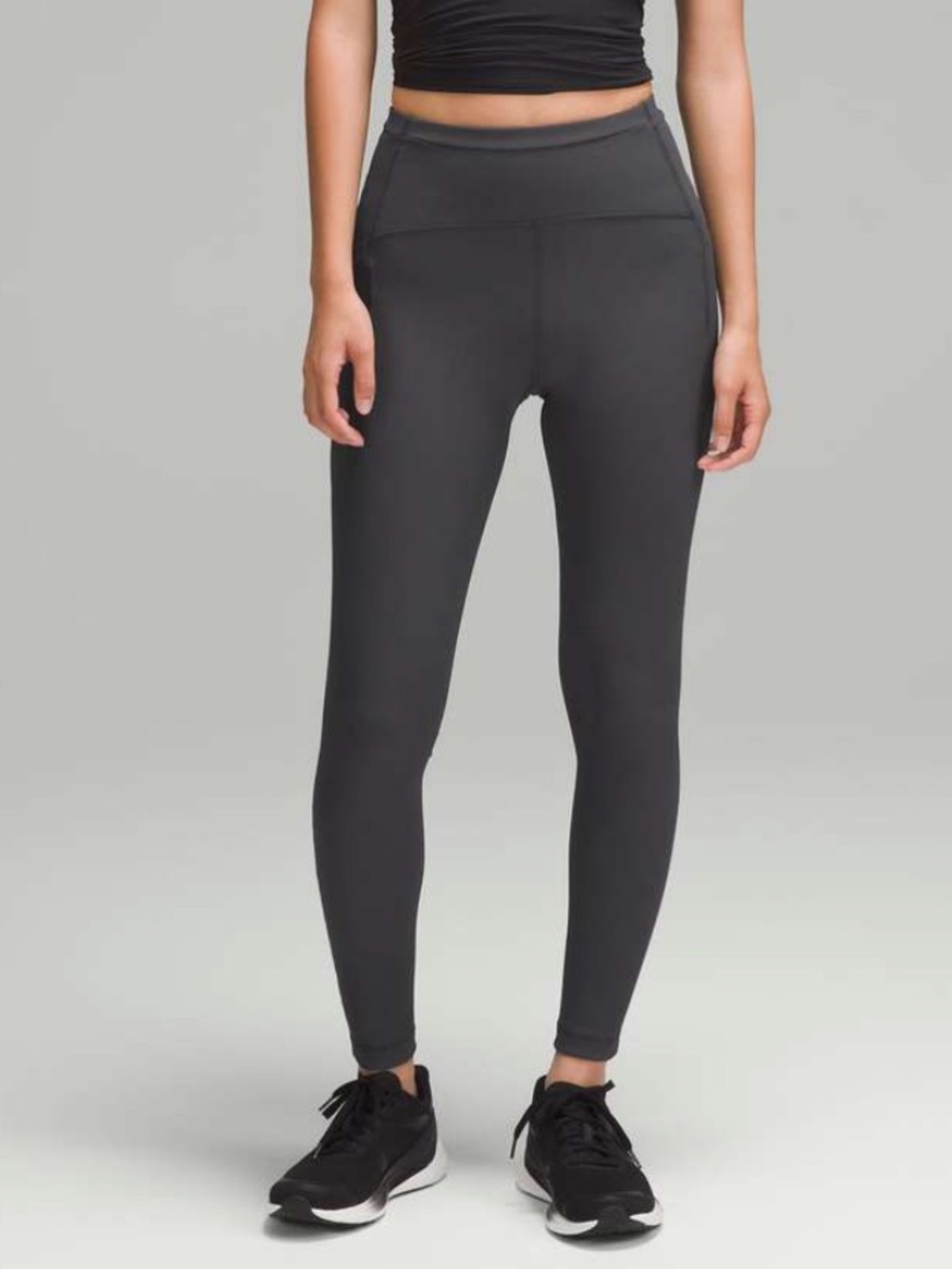 $128 Lululemon Swift Speed High-Rise Ribbed Tight 28" Graphite Grey